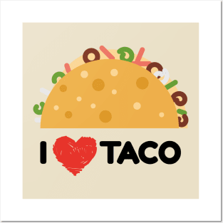 I Love Taco Posters and Art